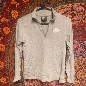 Nike youth 3/4 zip pullover